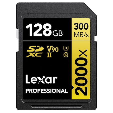 Lexar Media Lexar 128GB Professional 2000x UHS-II SDXC Memory Card - Class 10, U3 without Reader LSD2000128G-BNNNU